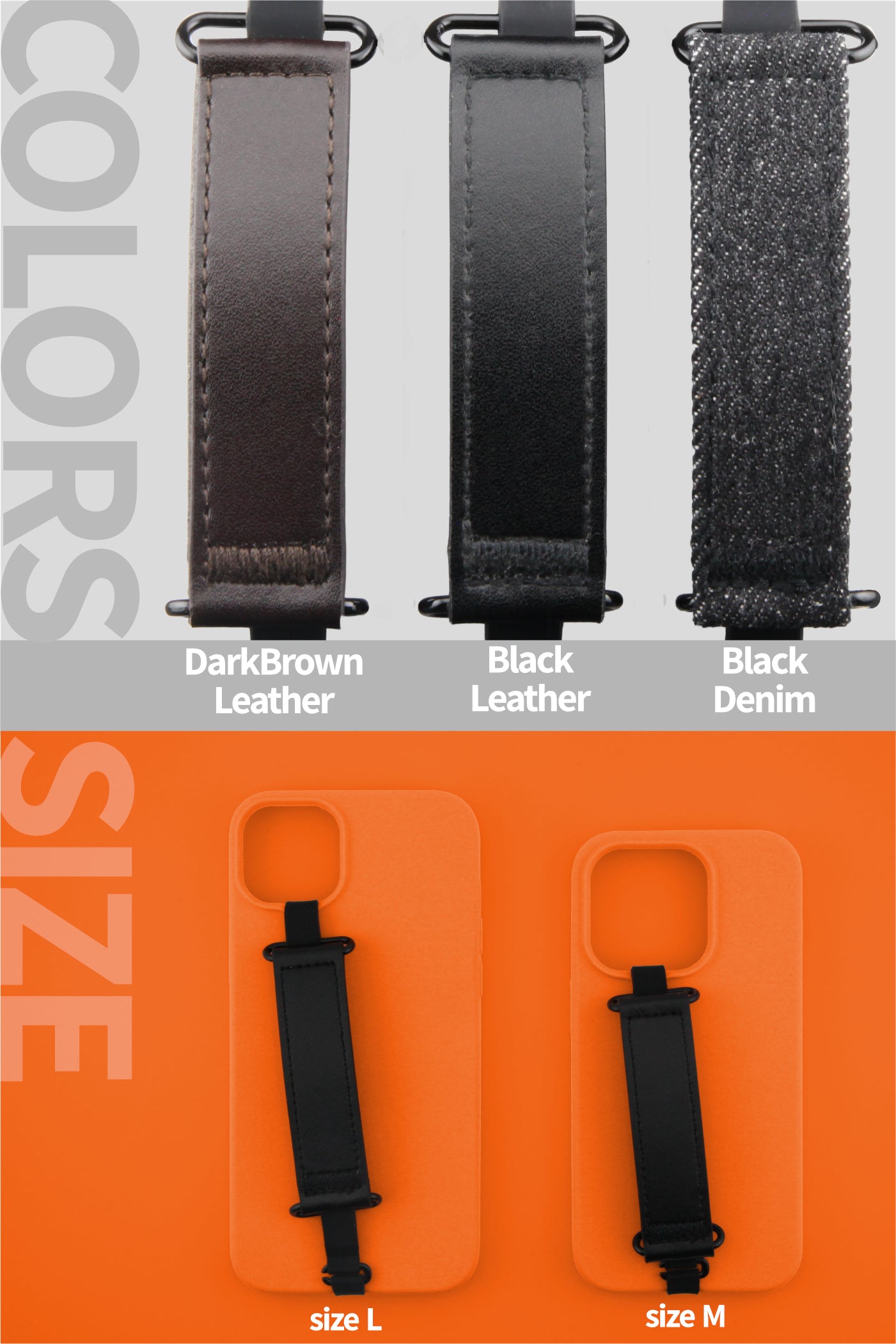 Leather / Black / M / HM-1001M